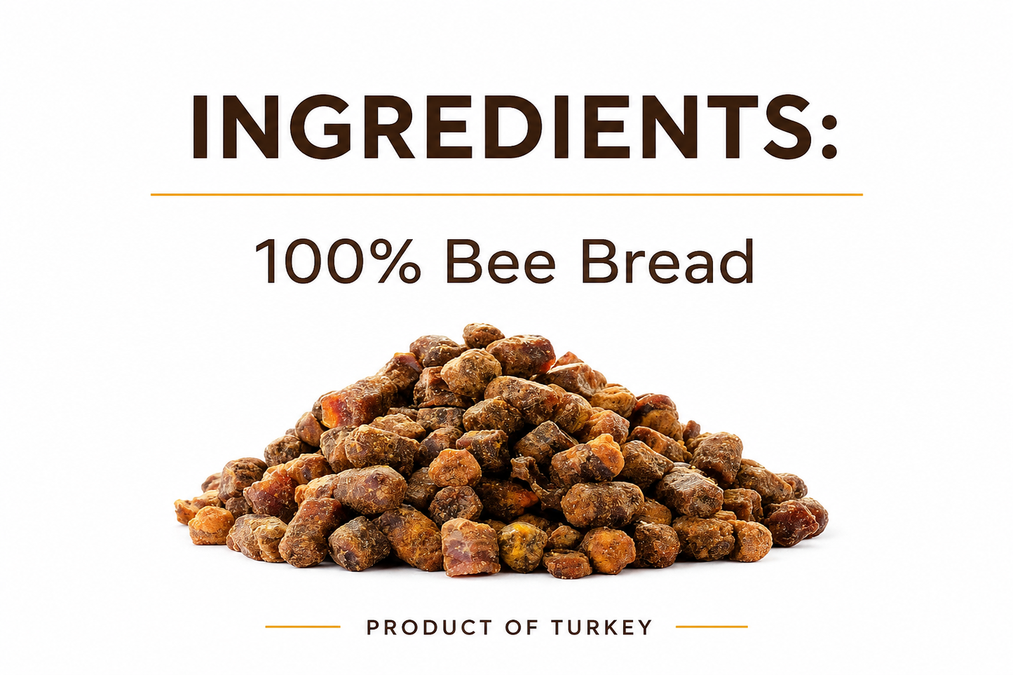 Tavusker Bee Bread 2026 Harvest, Fresh Perga Naturally Fermented Bee Pollen, Gluten Free 3.53 OZ (100G)